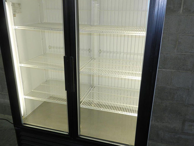 Used two glass door cooler merchandiser Used two glass door cooler